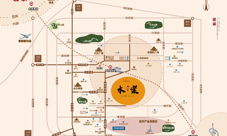 花语璟园交通图