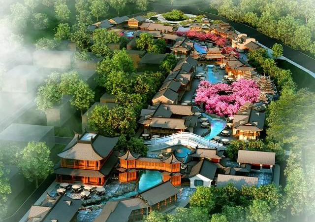 瑶山水城·瑶都水街效果图