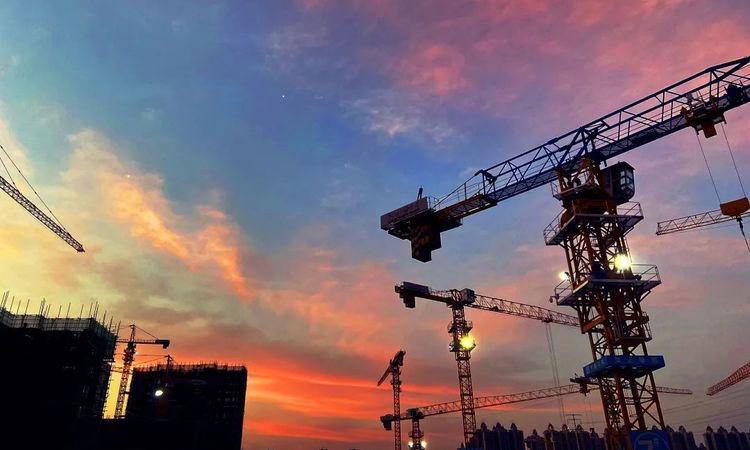 信达君和蓝庭施工进度图