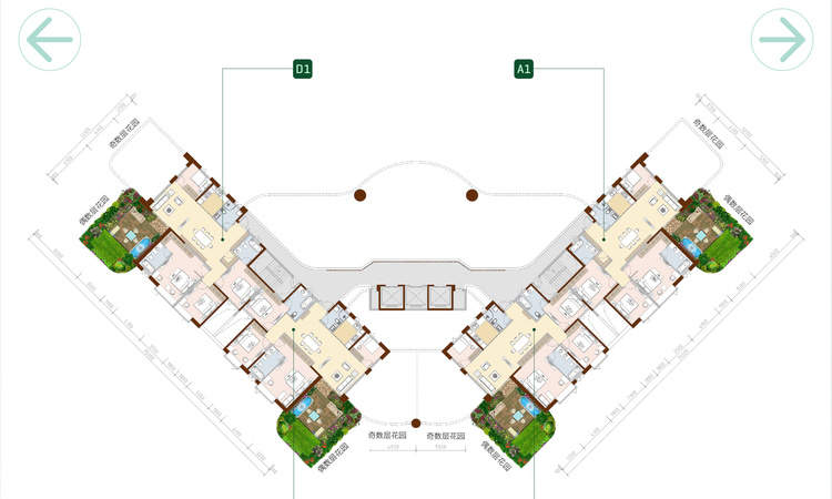 第四代住房未来社区楼层平面图