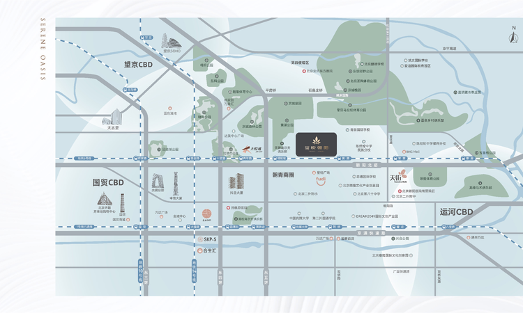 玺悦朝阳交通图