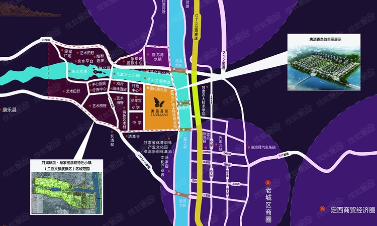 唐源香泉交通图