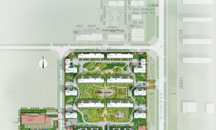 公园和御楼层平面图