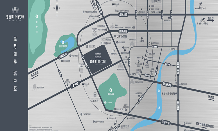 碧桂园时代城交通图