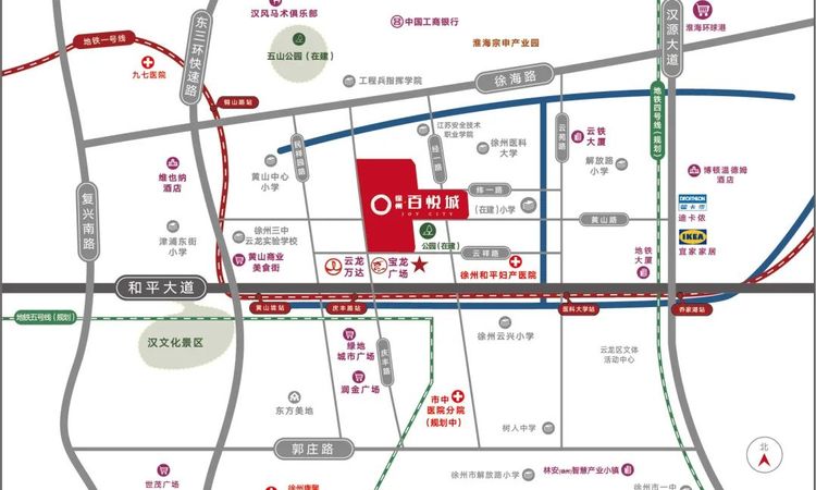 金为星悦城交通图