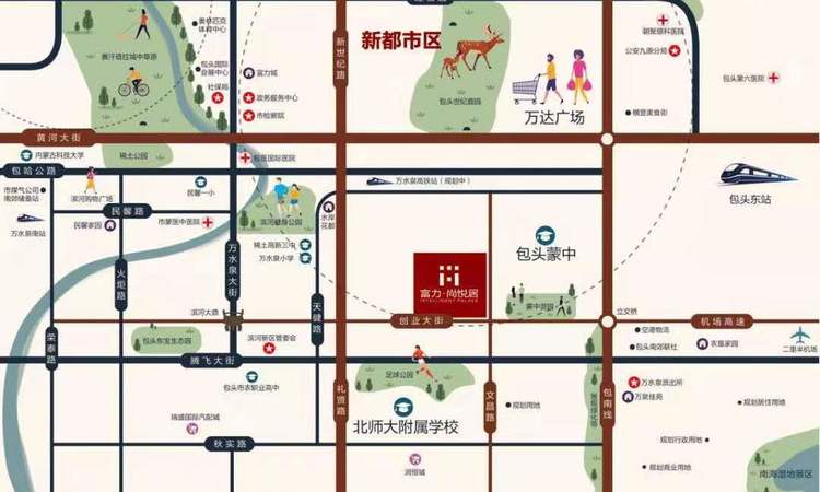 富力尚悦居交通图