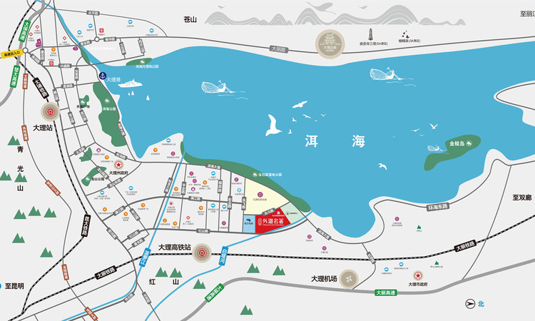 外滩名著交通图