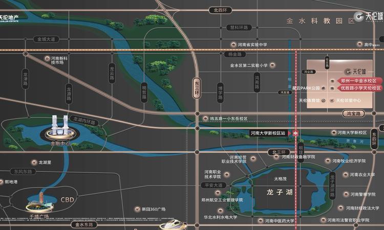 天伦城三期交通图