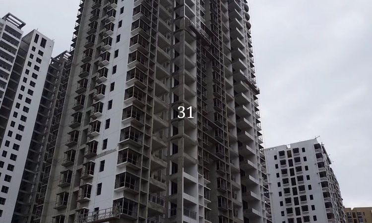 汇泽·蓝海湾施工进度图