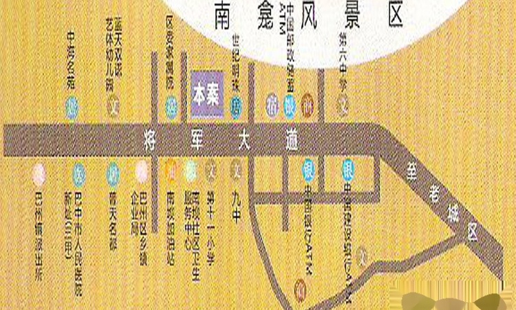 金楠府交通图