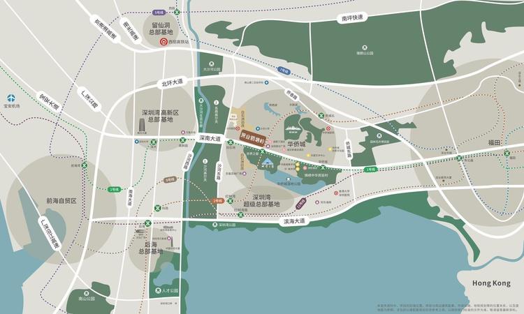 深业鹤塘岭花园交通图