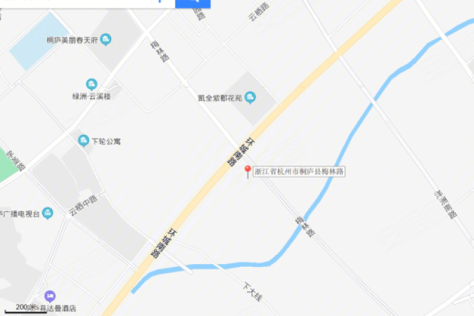 德信赋富春云庄交通图