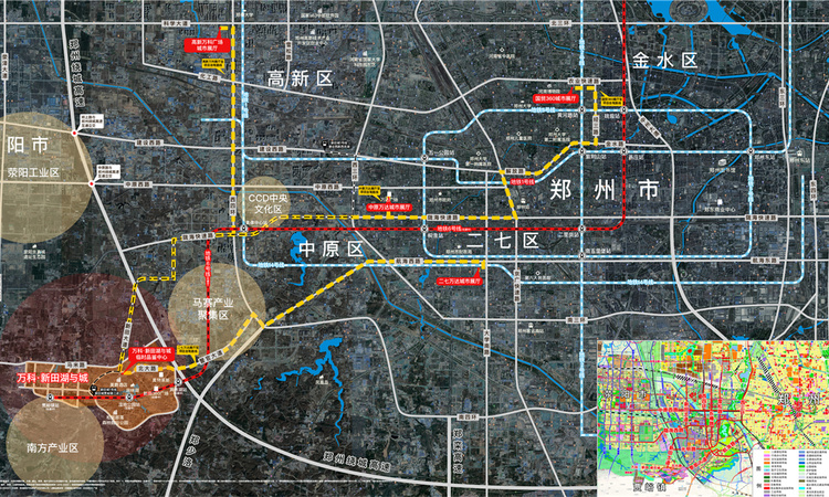 万科新田湖与城交通图