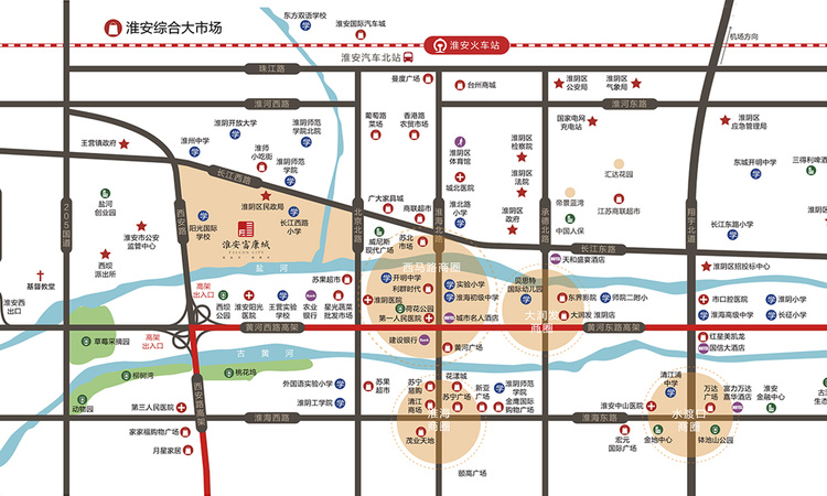 淮安富康城交通图