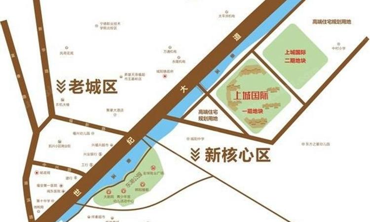 中茵上城国际交通图