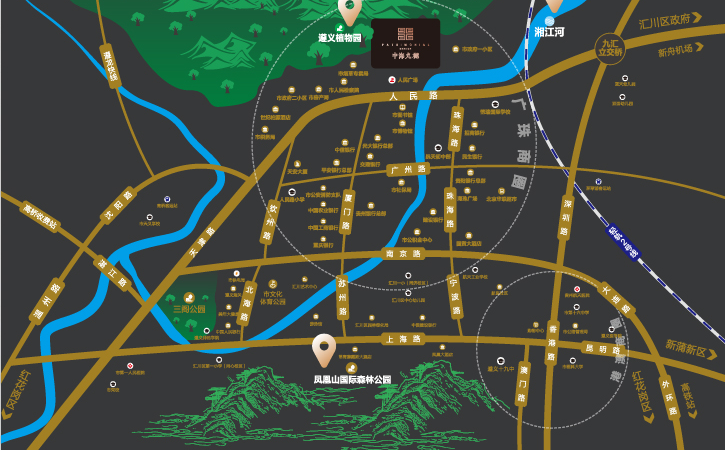 中海九樾交通图