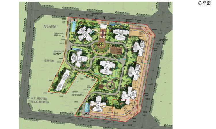 花雨树香颂二期交通图