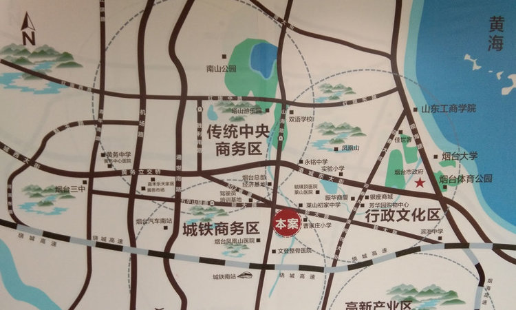 万光山海城B区御山海交通图