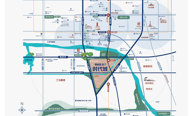 碧桂园时代城交通图