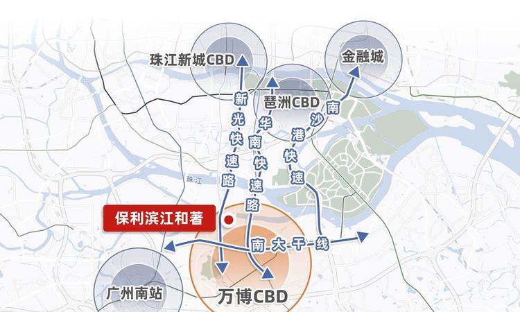 保利滨江和著交通图