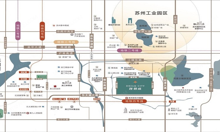 绿地理想城交通图