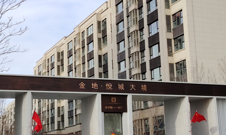 金地悦城大境施工进度图