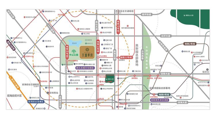 天源华府交通图