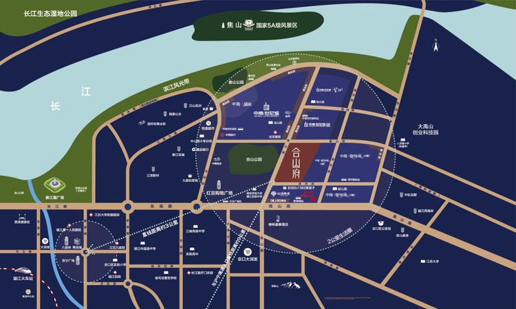 中南颐居·合山府交通图