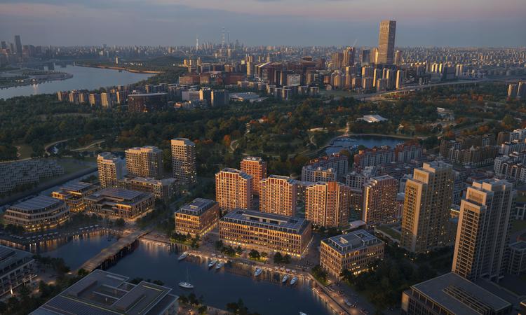 前滩滨江道效果图