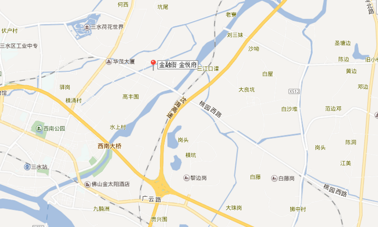 金融街金悦府交通图