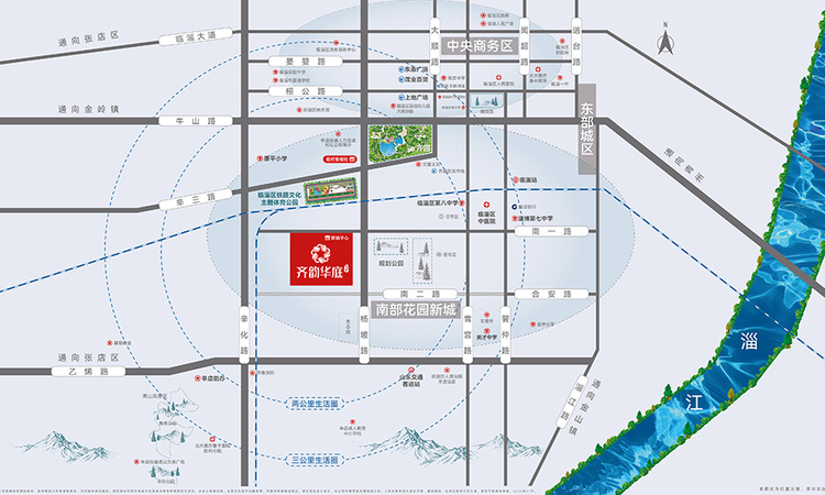 光能·齐韵华庭交通图