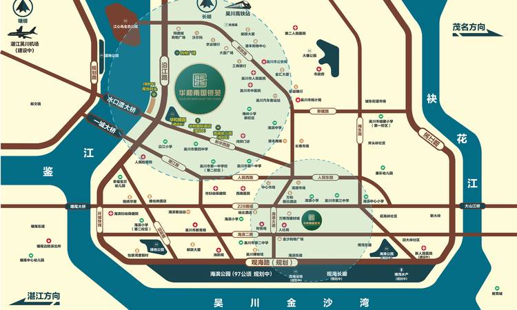 华和南国银苑交通图