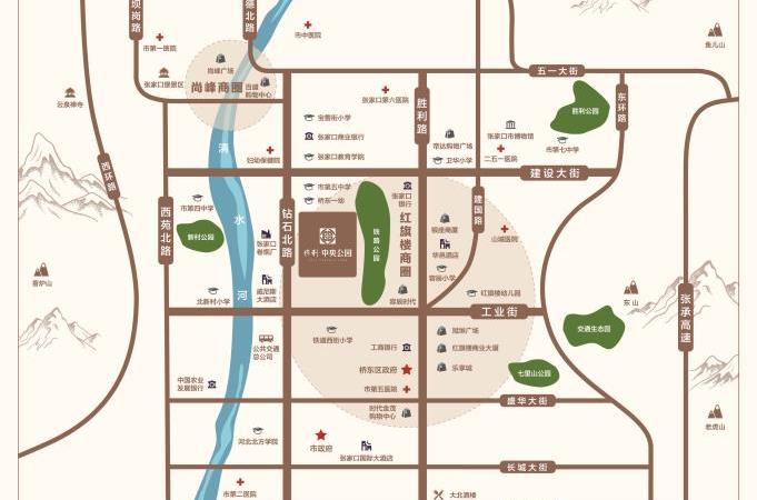 保利中央公园交通图