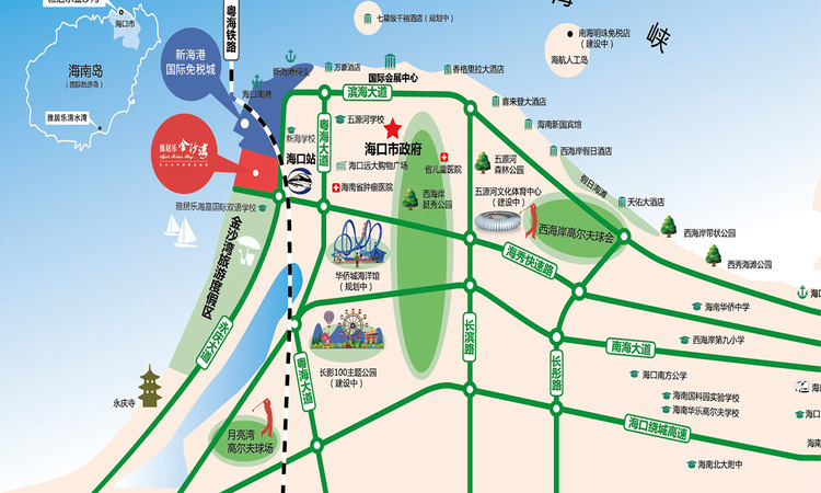 雅居乐金沙湾交通图