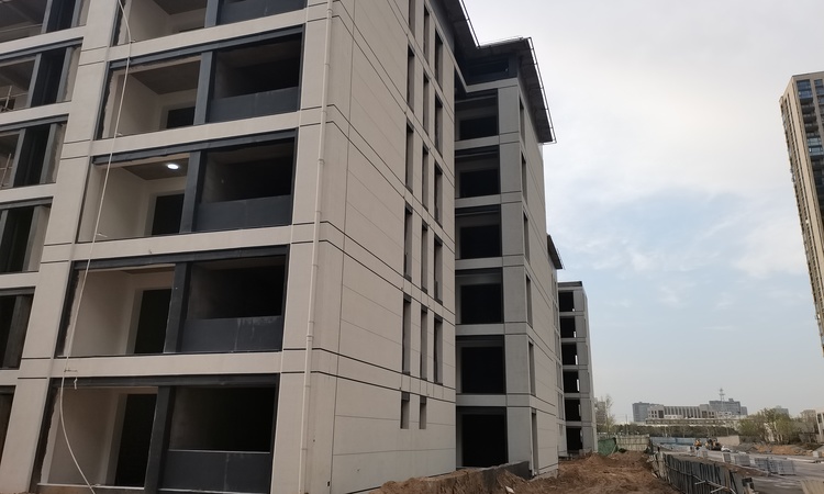 蓝城坤悦云庐施工进度图