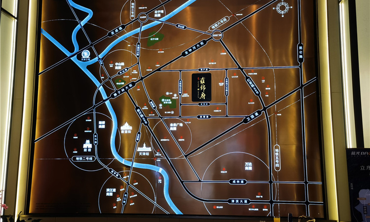 蓝光雍锦府交通图