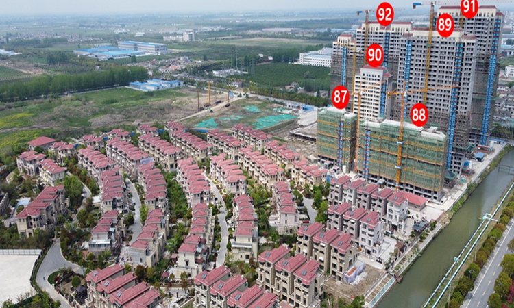 奥园公园悦府施工进度图