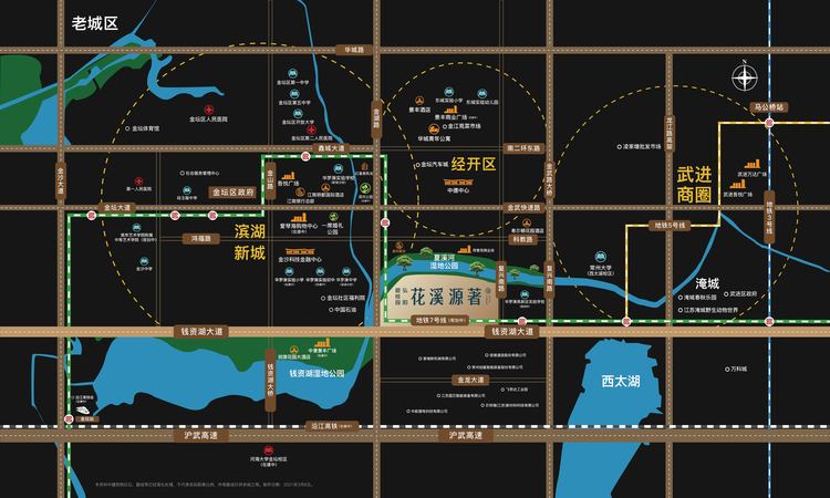 碧桂园弘阳·花溪源著交通图
