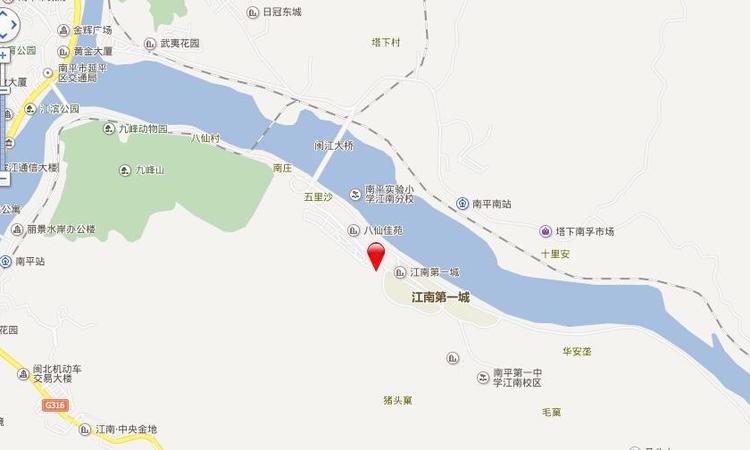 江南花园交通图