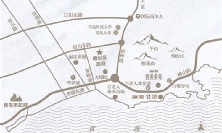 海信君颂交通图