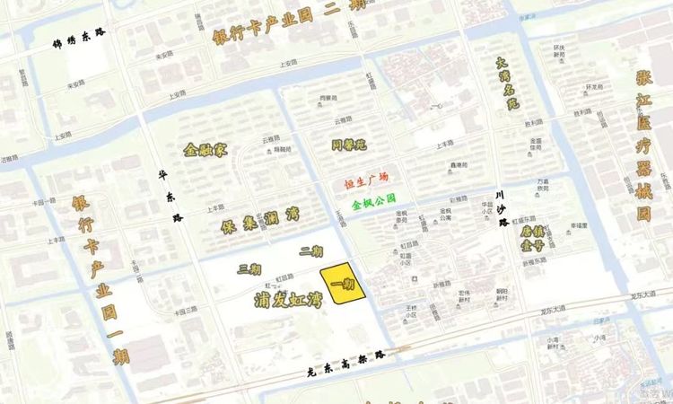 浦发虹湾交通图