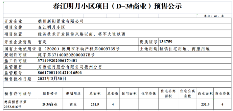 石榴春江明月楼盘证照