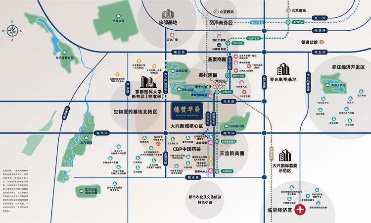 北京德贤华府交通图