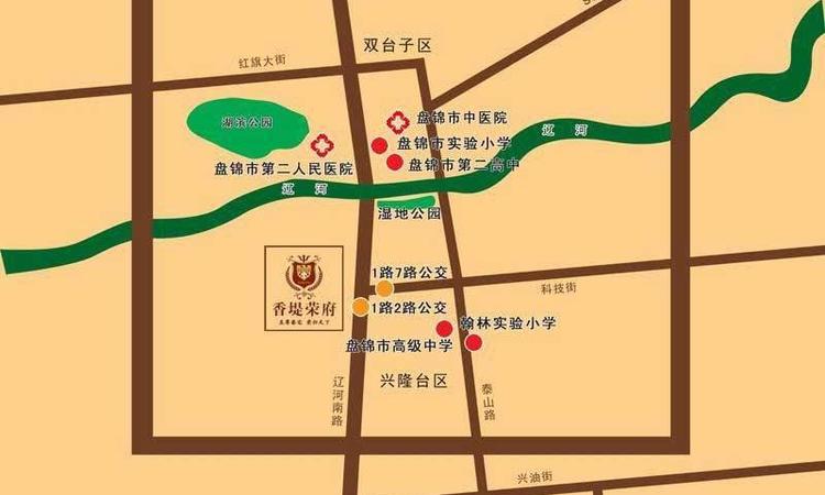 荣盛·香堤荣府交通图