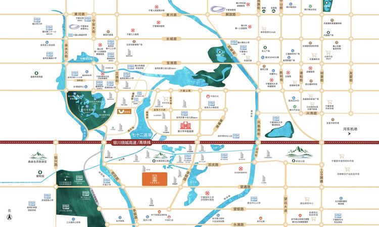 万科新都会交通图