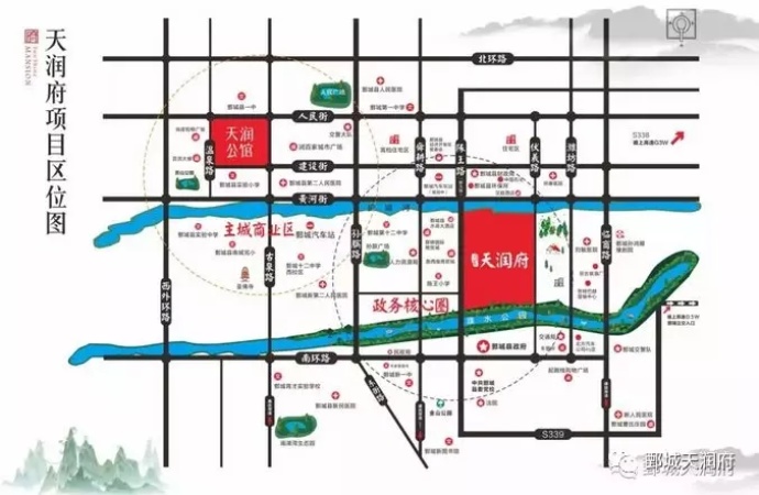 鄄城天润府交通图