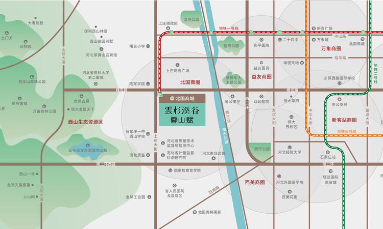 云杉溪谷交通图