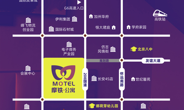 摩铁公寓交通图