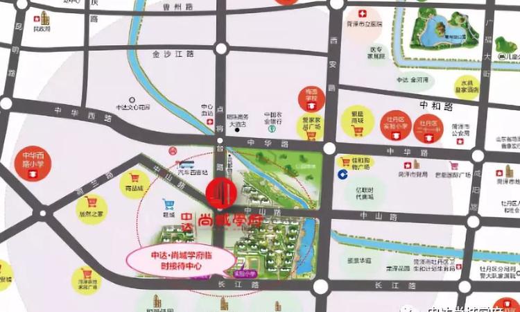中达尚城学府交通图
