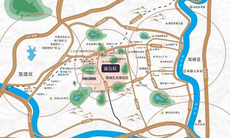 领地·蘭台府交通图